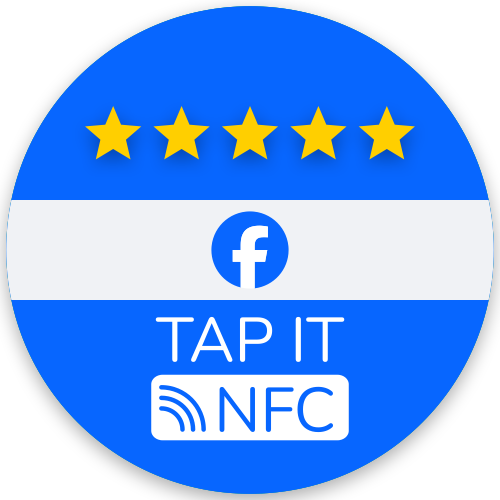 Facebook NFC Embedded Sticker - Tap It!