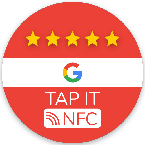 Google Reviews NFC Embedded Sticker - Tap It!