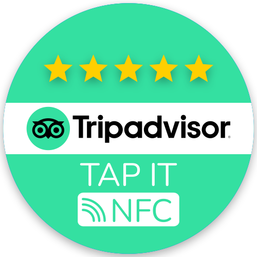 Tripadvisor Reviews NFC Embedded Sticker - Tap It!
