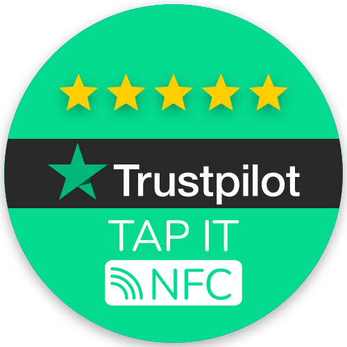 Trustpilot Reviews NFC Embedded Sticker - Tap It!