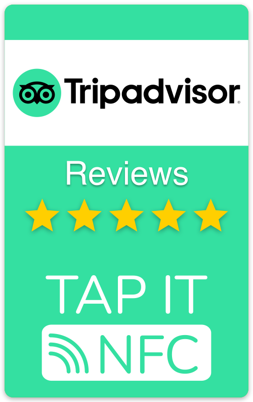 Tripadvisor Reviews NFC Embedded Card - Tap It!