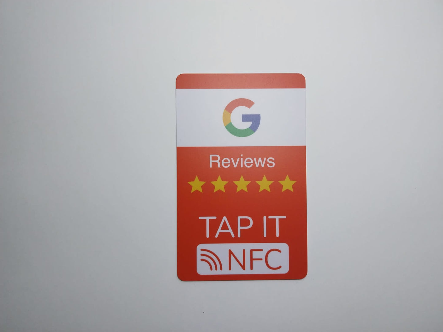 Google Reviews NFC Embedded Card - Tap It!