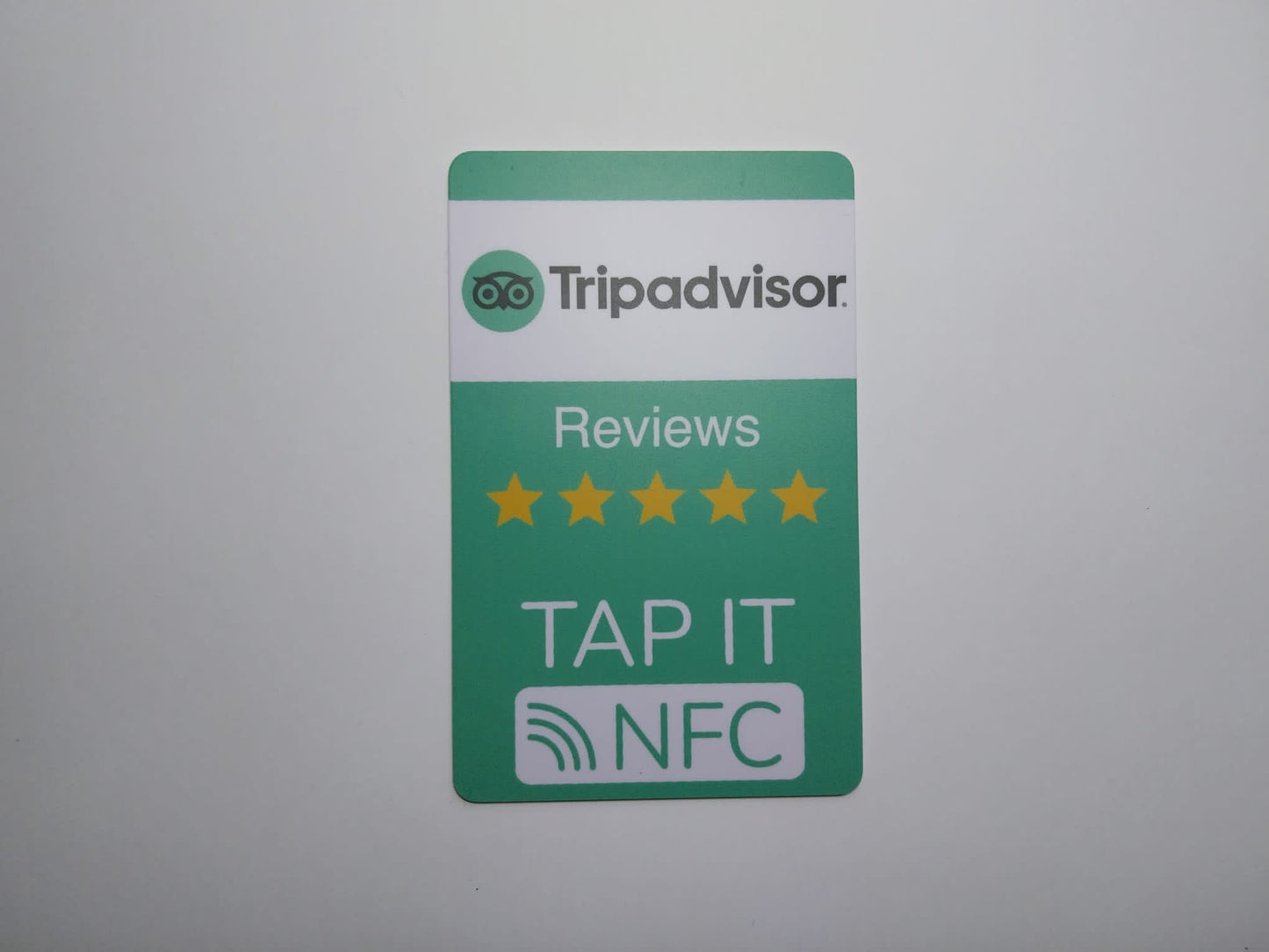 Tripadvisor Reviews NFC Embedded Card - Tap It!
